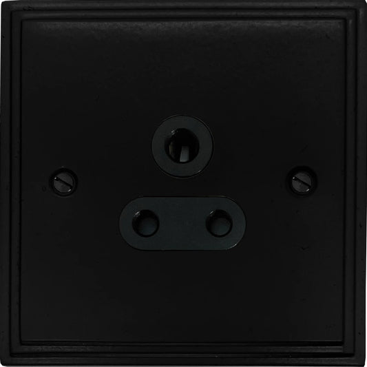 Victorian Flat Black 5 Amp Socket