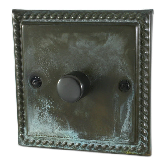 Georgian Verdigris 1 Gang Dimmer – Designer Sockets
