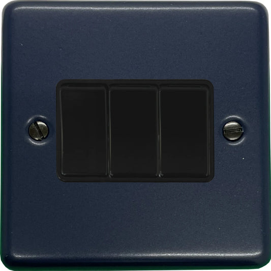 Contour Blue 3 Gang Switch