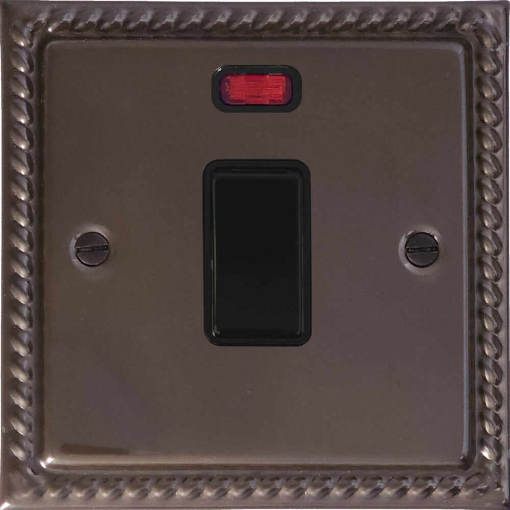 Georgian Medium Bronze 20A Dp Switch + Neon