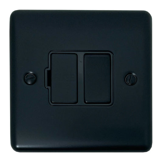 Basics Matt Black Switched Fused Spur