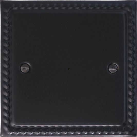 Georgian Flat Black 20Amp Dp Switch & Neon