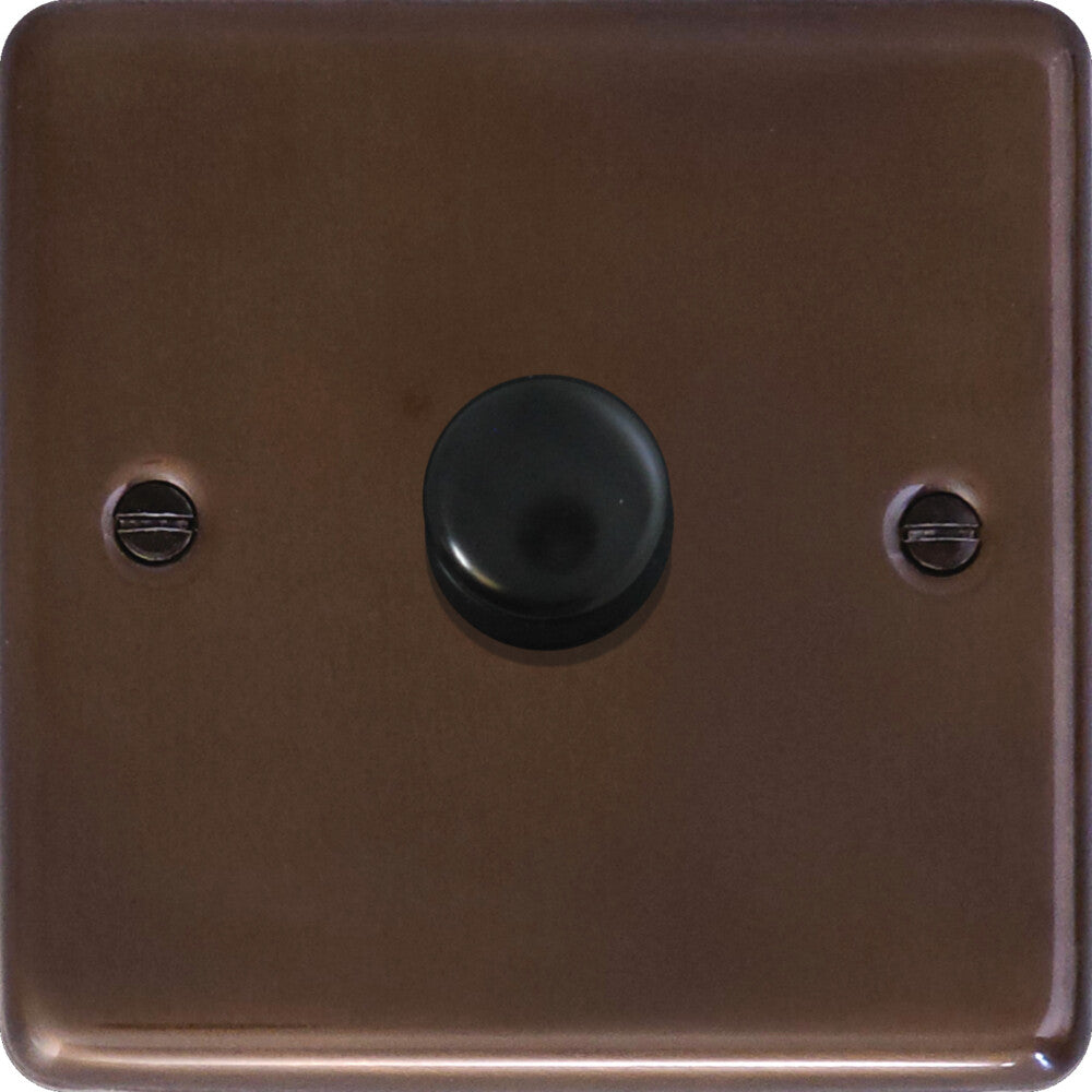 Contour Medium Bronze 1 Gang LED Dimmer