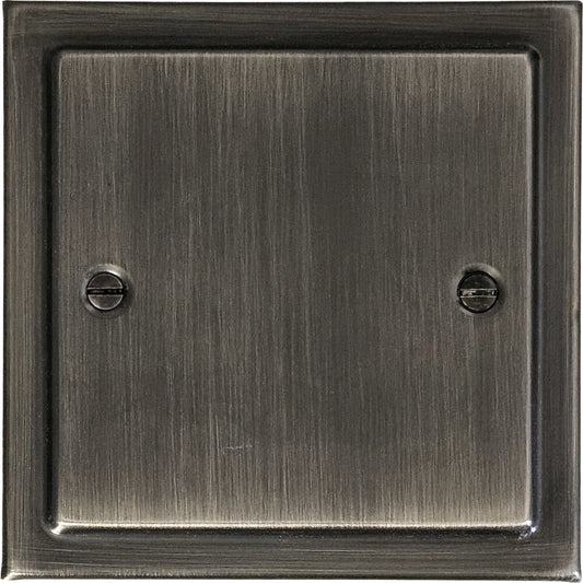 Victorian Antique Nickel 1 Gang Blank