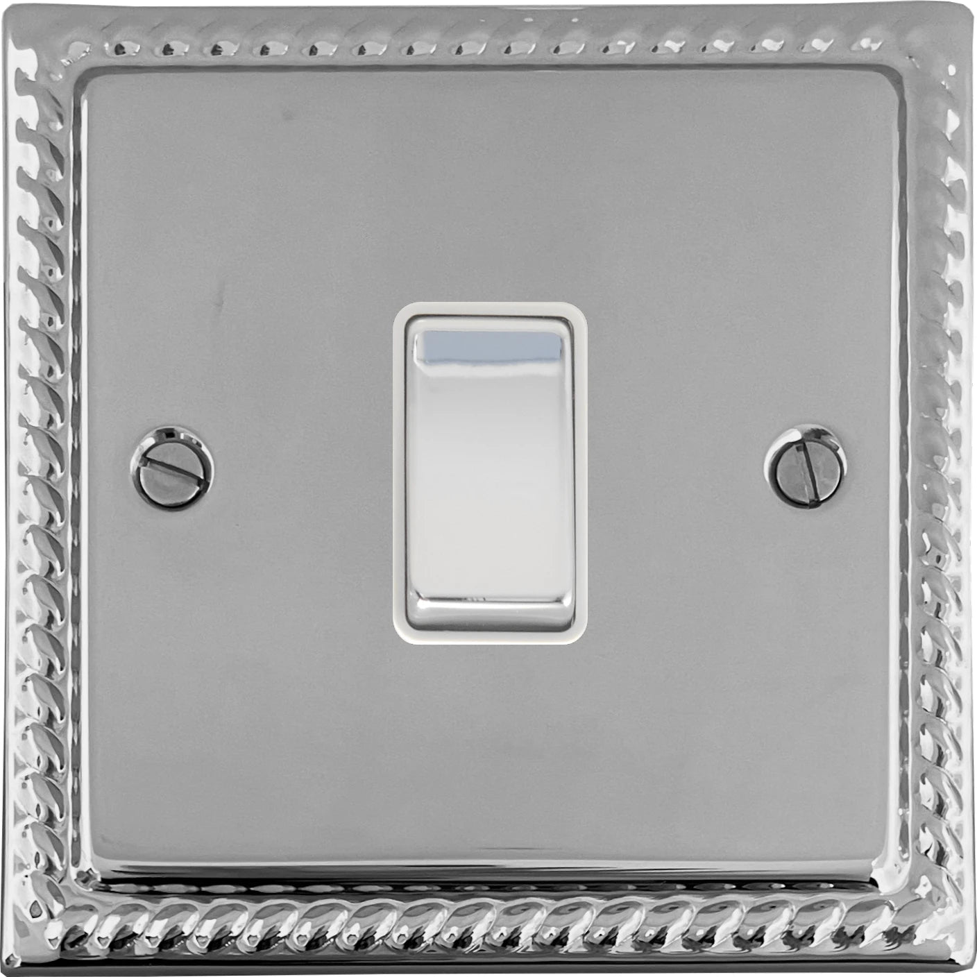 Georgian Polished Chrome 1 Gang Switch