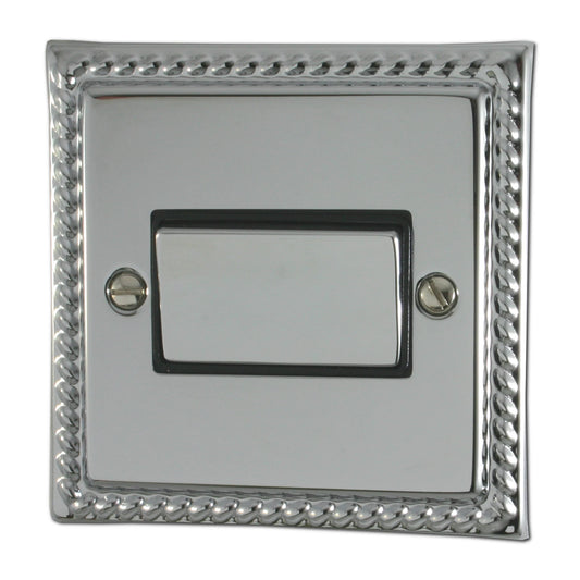 Georgian Polished Chrome Fan Isoaltor