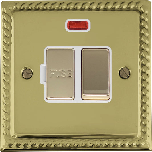 Georgian Polished Brass Swt. Fused Spur & Neon