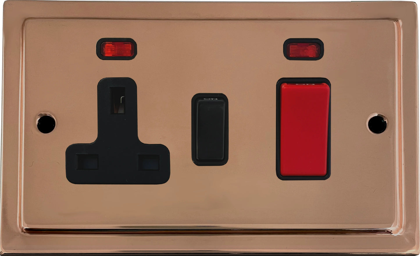 Victorian Polished Copper Cooker Socket