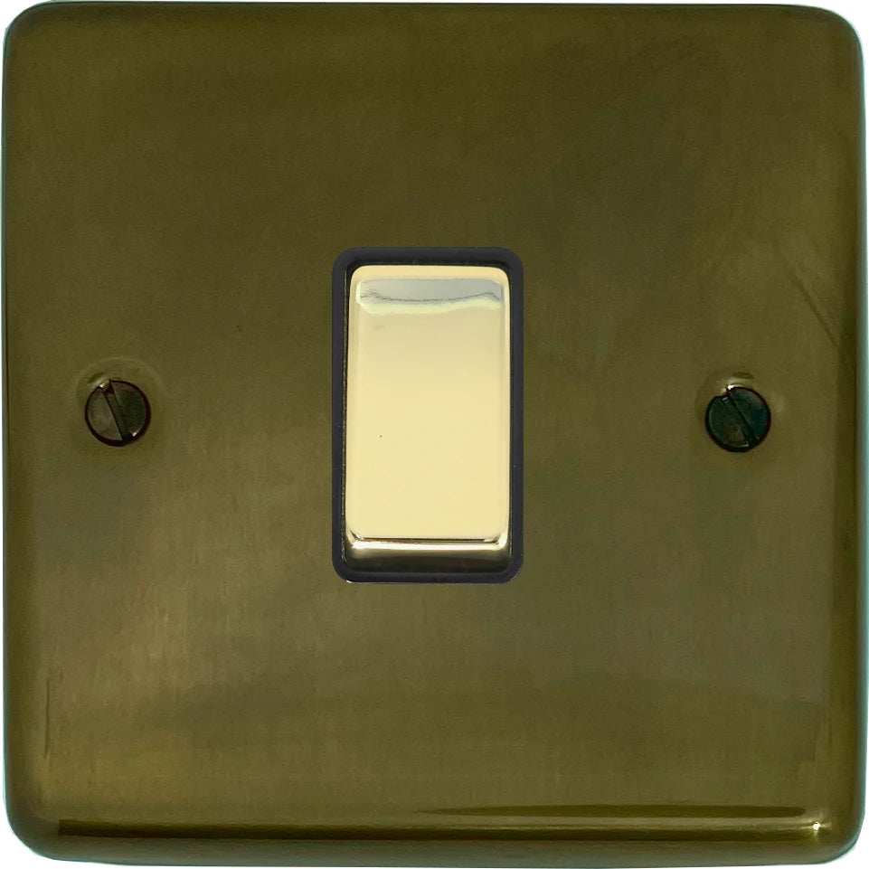 Contour Medium Bronze 1 Gang Switch