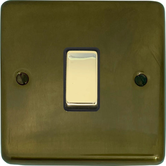 Contour Medium Bronze 1 Gang Switch