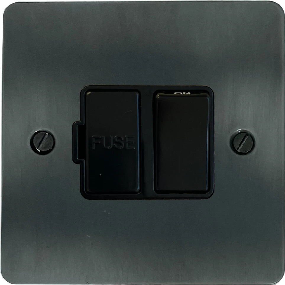 Flat Slate Effect Switch Fused Spur