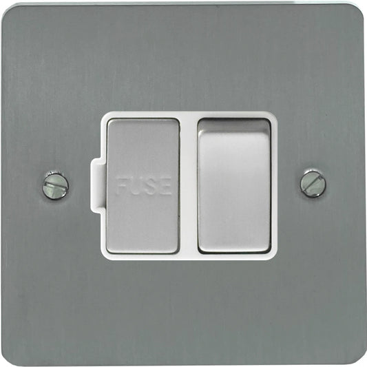Flat Brushed Steel Swt. Fused Spur