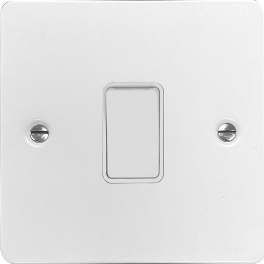 Flat White 1 Gang 2 Way Switch
