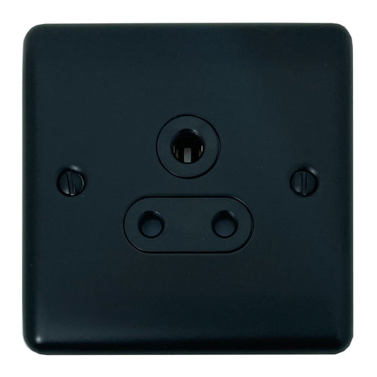 Basics Matt Black 5 Amp Socket