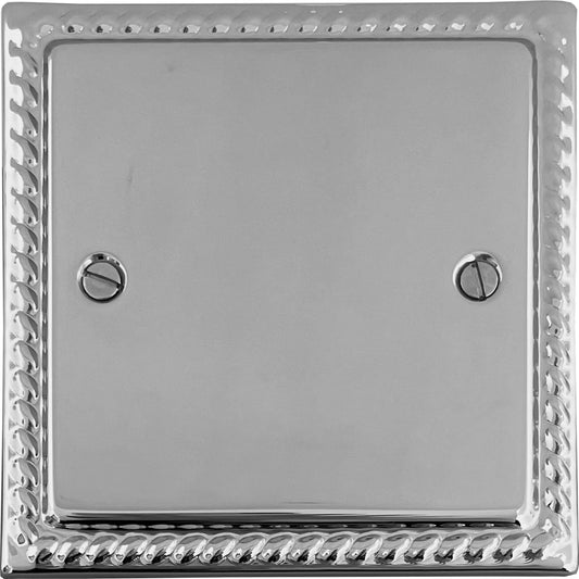 Georgian Polished Chrome 1 Gang Blank