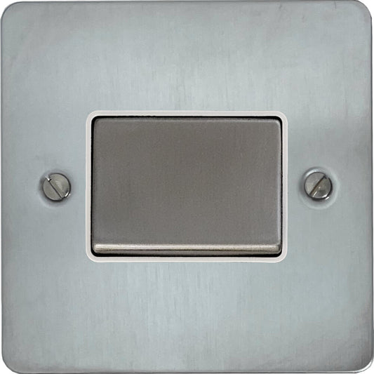 Flat Satin Chrome Fan Isolator