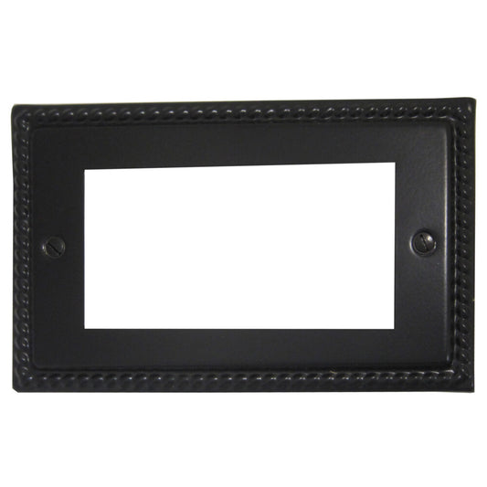 Georgian Flat Black 4 Module Data Plate