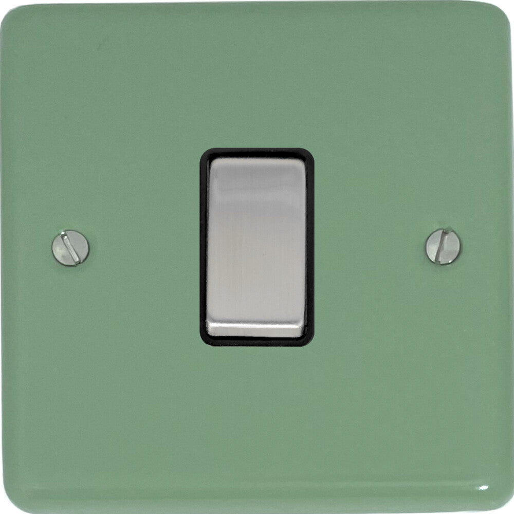 Classic Sage Green Inter Switch (Satin Chrome Switch/Black Insert)