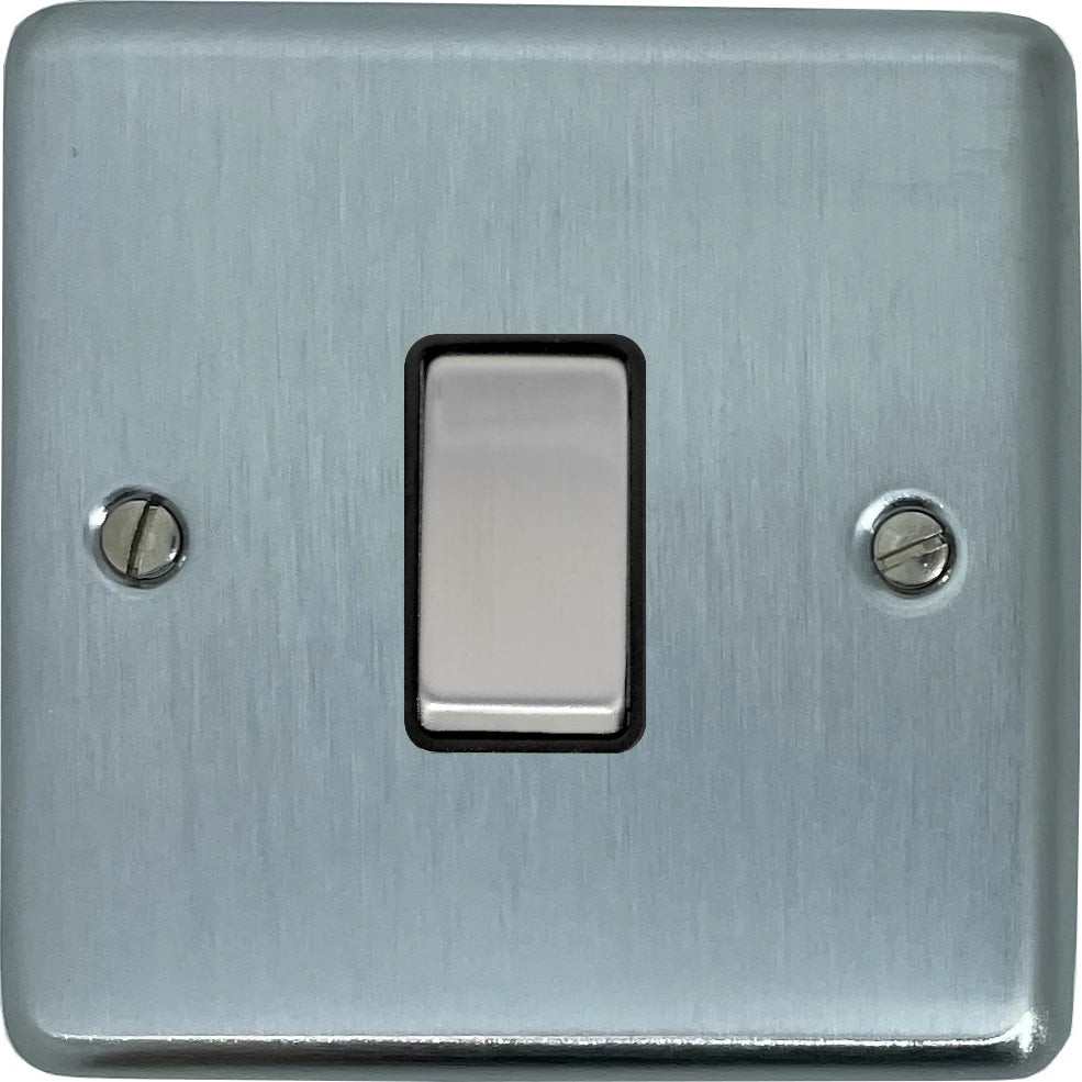 Contour Satin Chrome 1 Gang 2 Way Switch