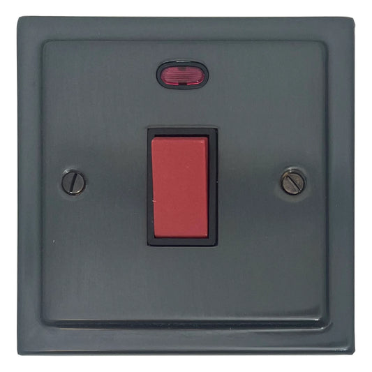 Victorian Black Bronze 45A Dp Switch + Neon Small