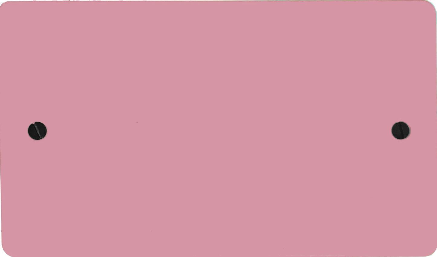 Flat Gloss Pink 2 Gang Blank