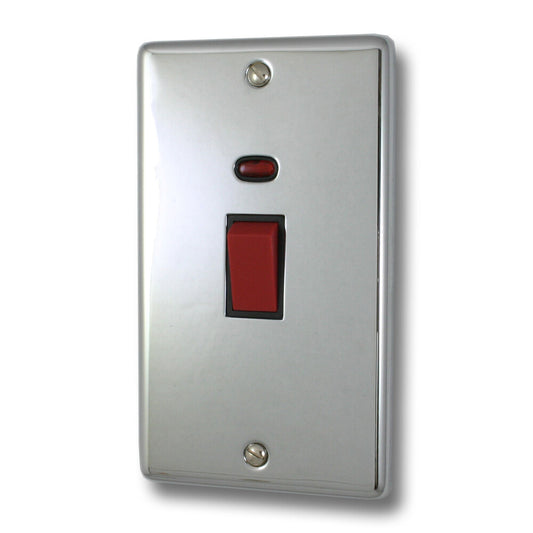 Contour Polished Chrome 45 Amp Swt . & Neon L/Plate