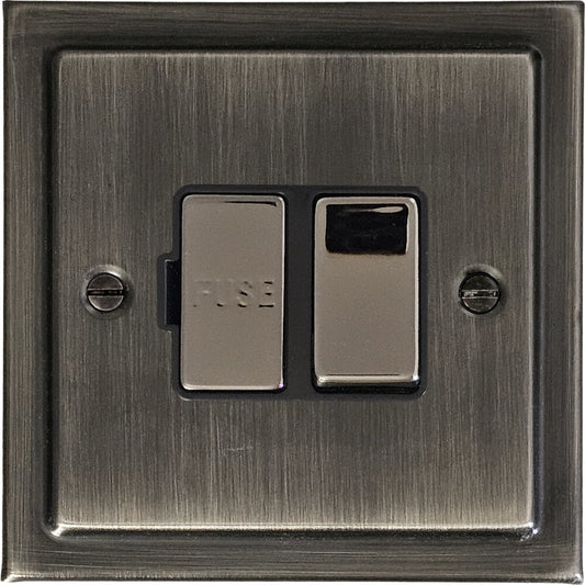 Victorian Antique Nickel Switch Fused Spur