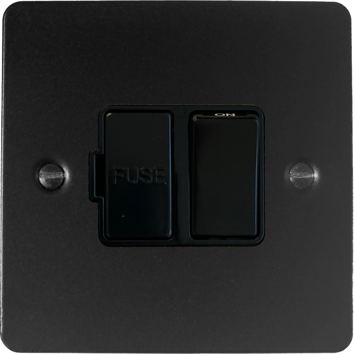 Flat Black Switched Fused Spur