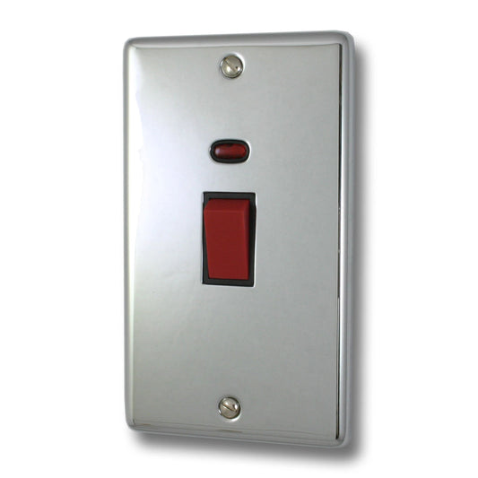 Contour Polished Chrome 45 Amp Swt . & Neon L/Plate