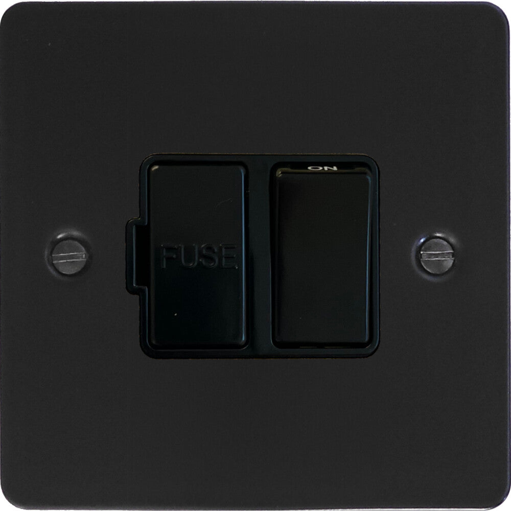 Flat Black Switched Fused Spur