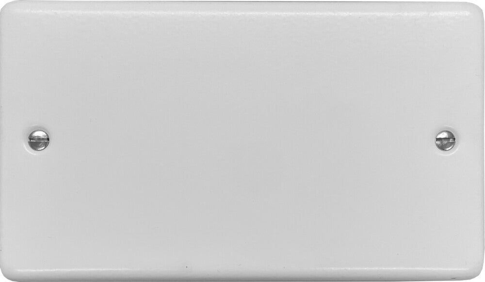 Contour Flat White 2 Gang Blank