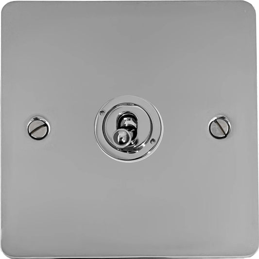 Flat Polished Chrome Intermediate Toggle Switch