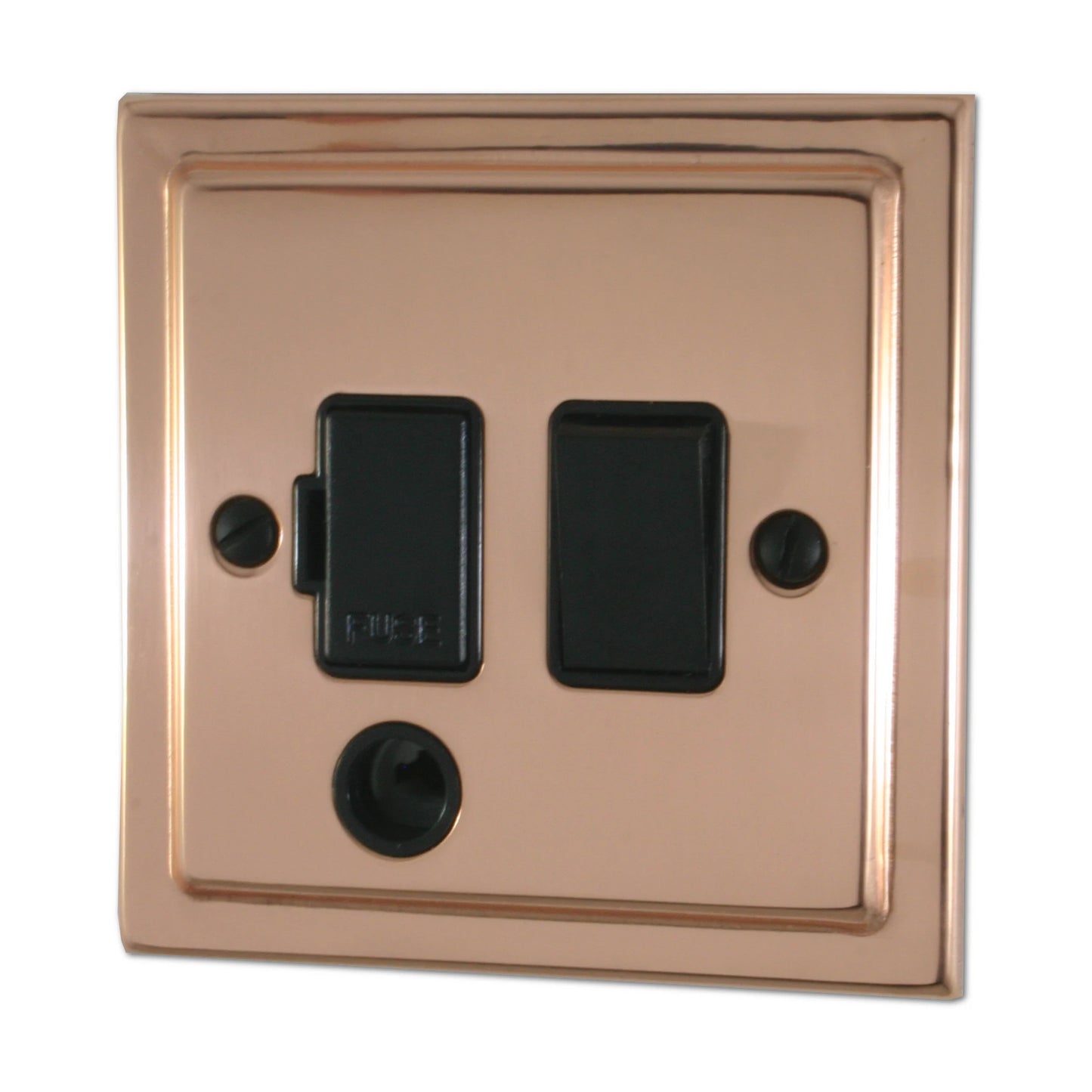 Victorian Polished Copper Switch Fused Spur & F/O