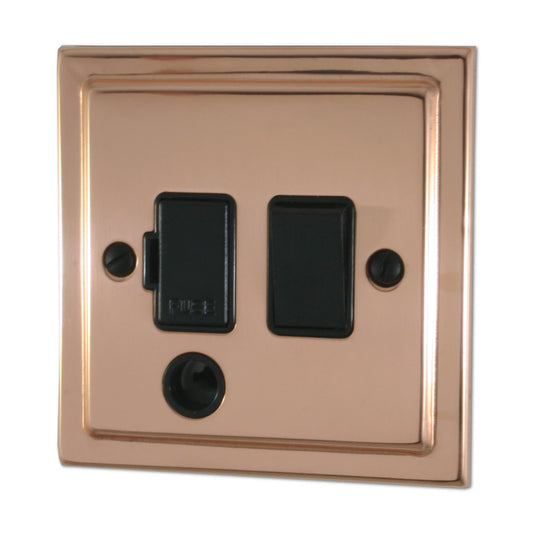 Victorian Polished Copper Switch Fused Spur & F/O
