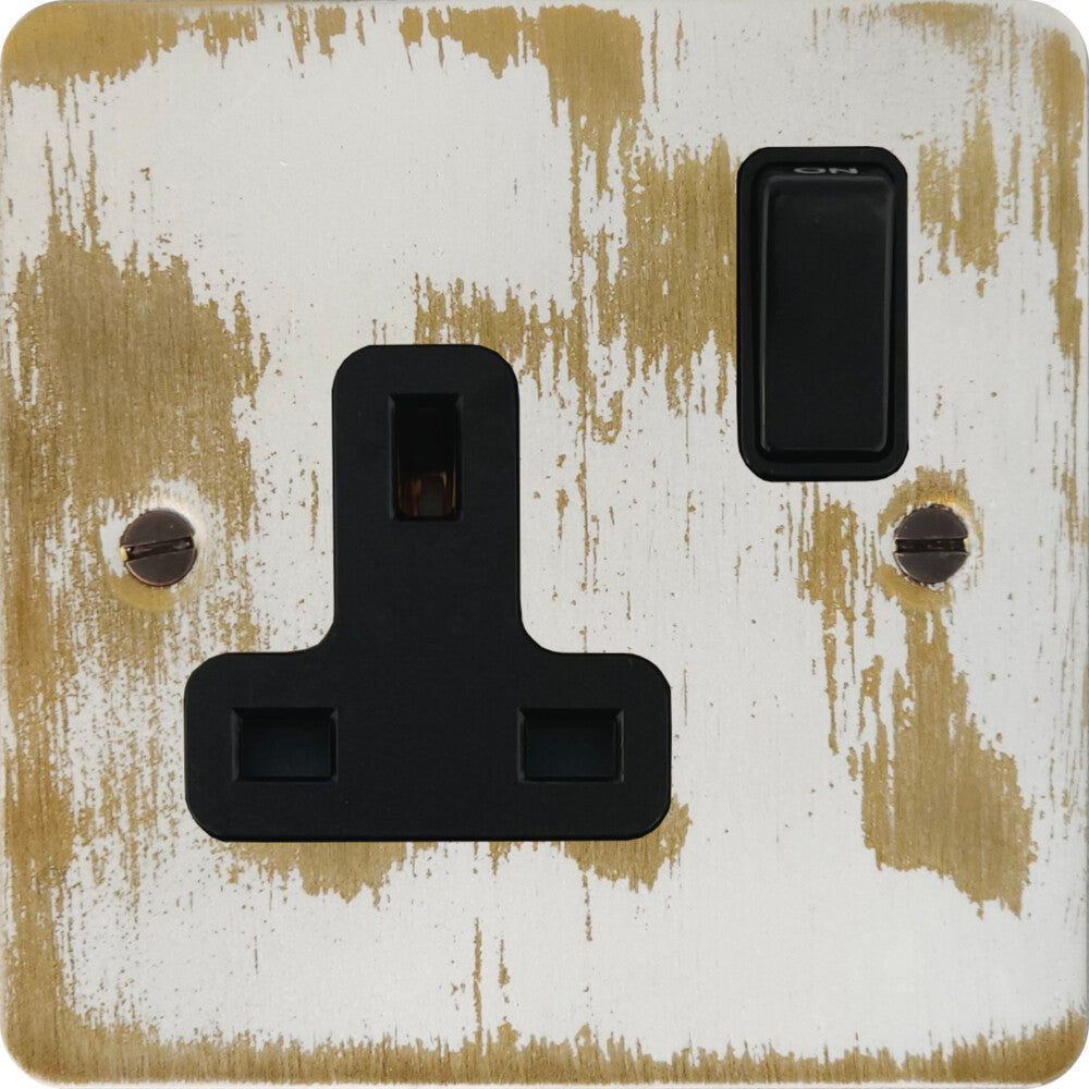 Flat Dover Bronze 1 Gang Socket