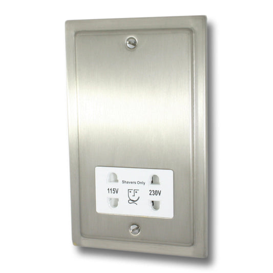 Victorian Satin Nickel Shaver Socket