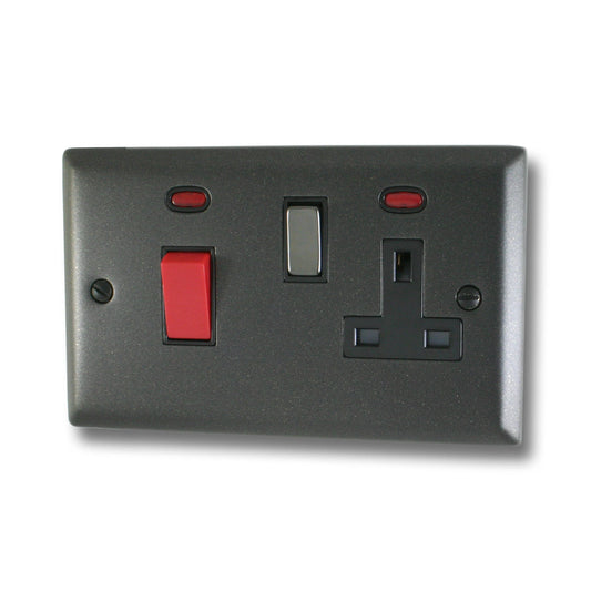 Spectrum Graphite Cooker Socket (Black Insert)