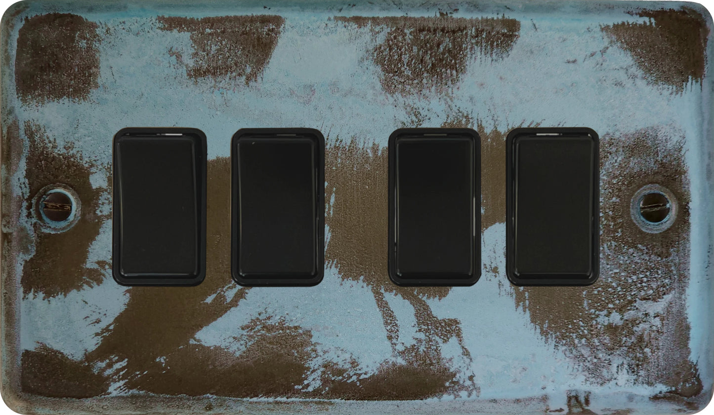 Contour Verdigris 4 Gang Switch
