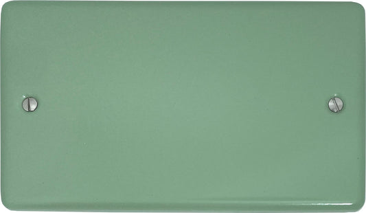Classic Sage Green 2 Gang Blank Plate