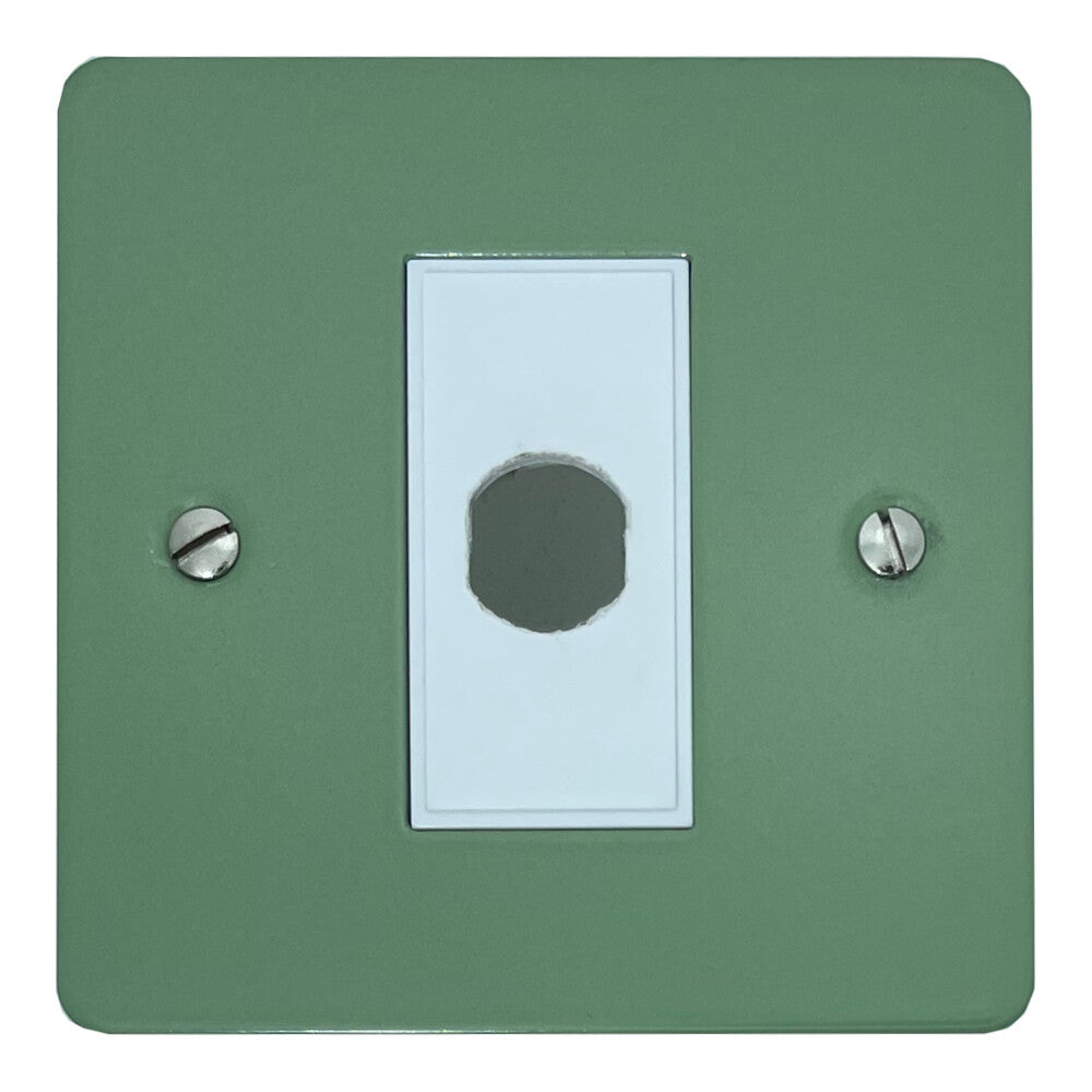 Flat Sage Green Flex Outlet (White Insert)
