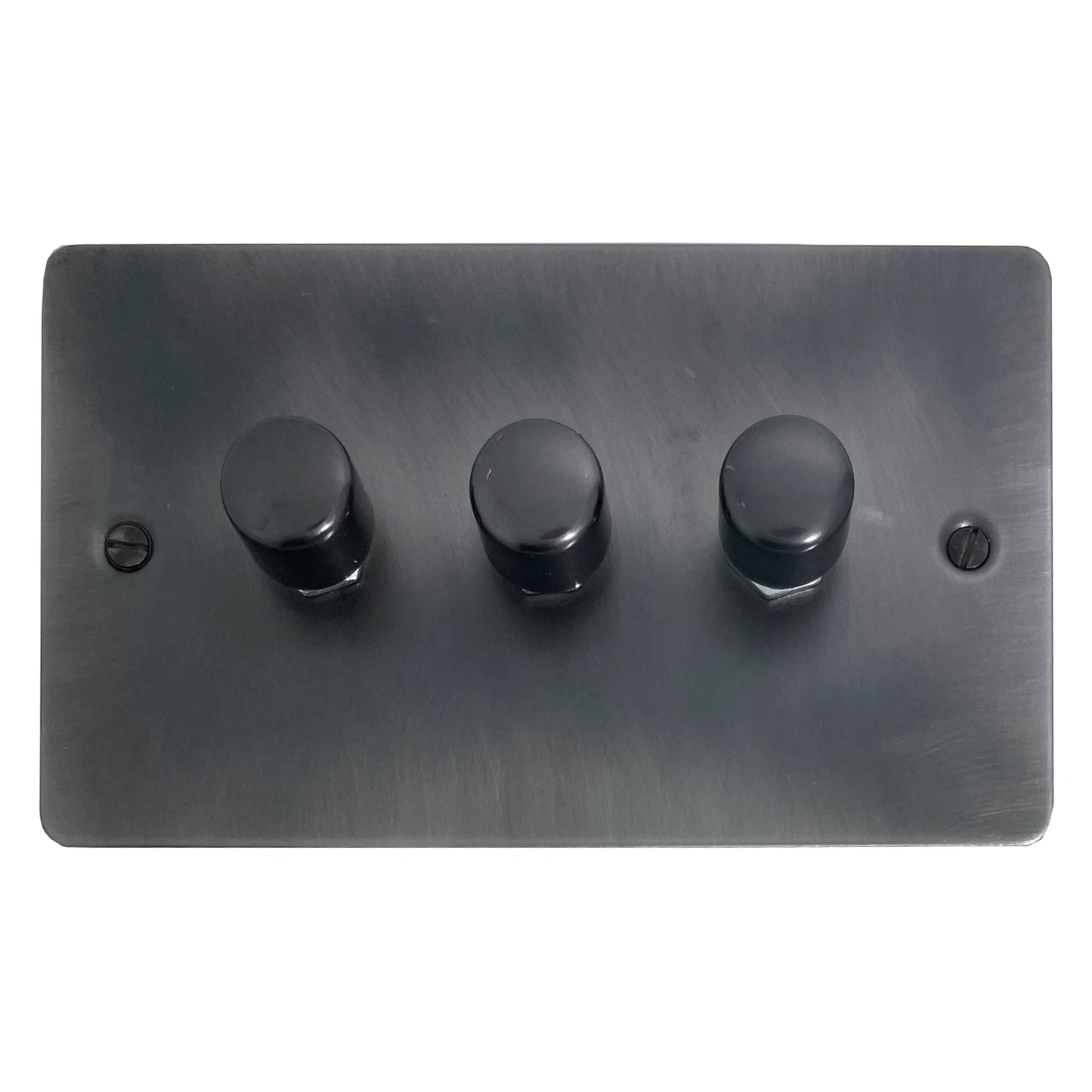 Flat Slate Effect 3 Gang 120W LED Dimmer