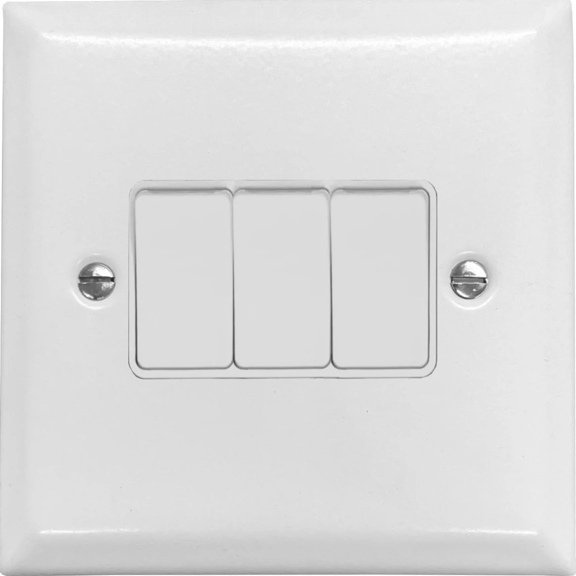 Spectrum Flat White 3 Gang 2 Way Switch