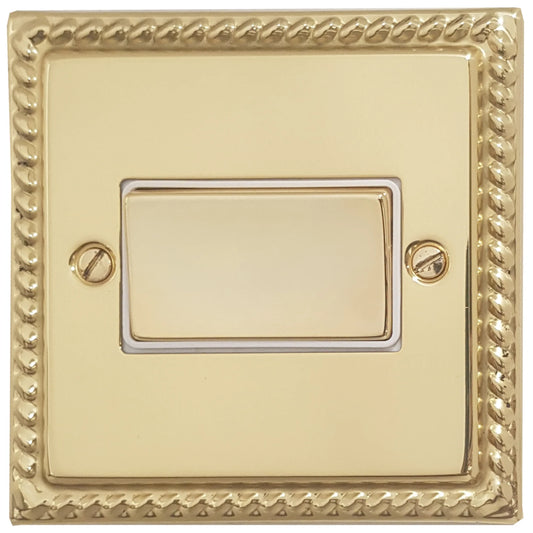 Georgian Polished Brass Fan Isolator