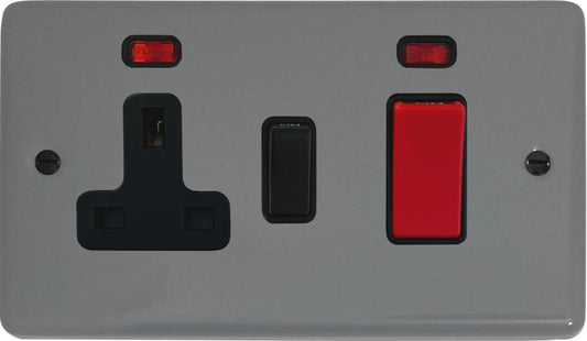 Contour Light Grey Cooker Socket