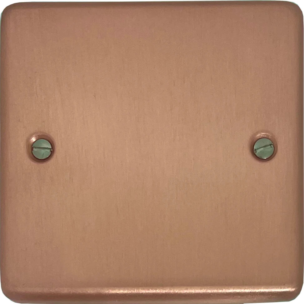 Contour Rose Gold  1 Gang Blank Plate