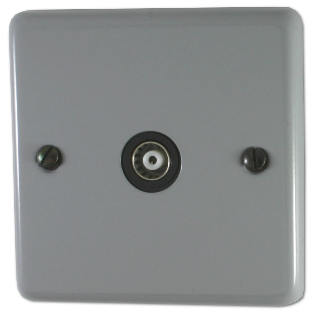 Contour Light Grey 1 Gang Coax Point