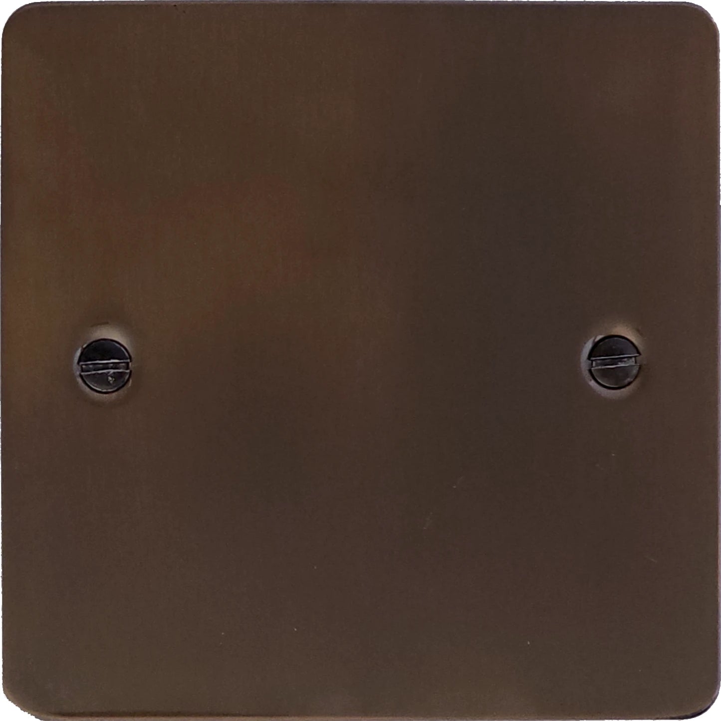 Flat Medium Bronze 1 Gang Blank