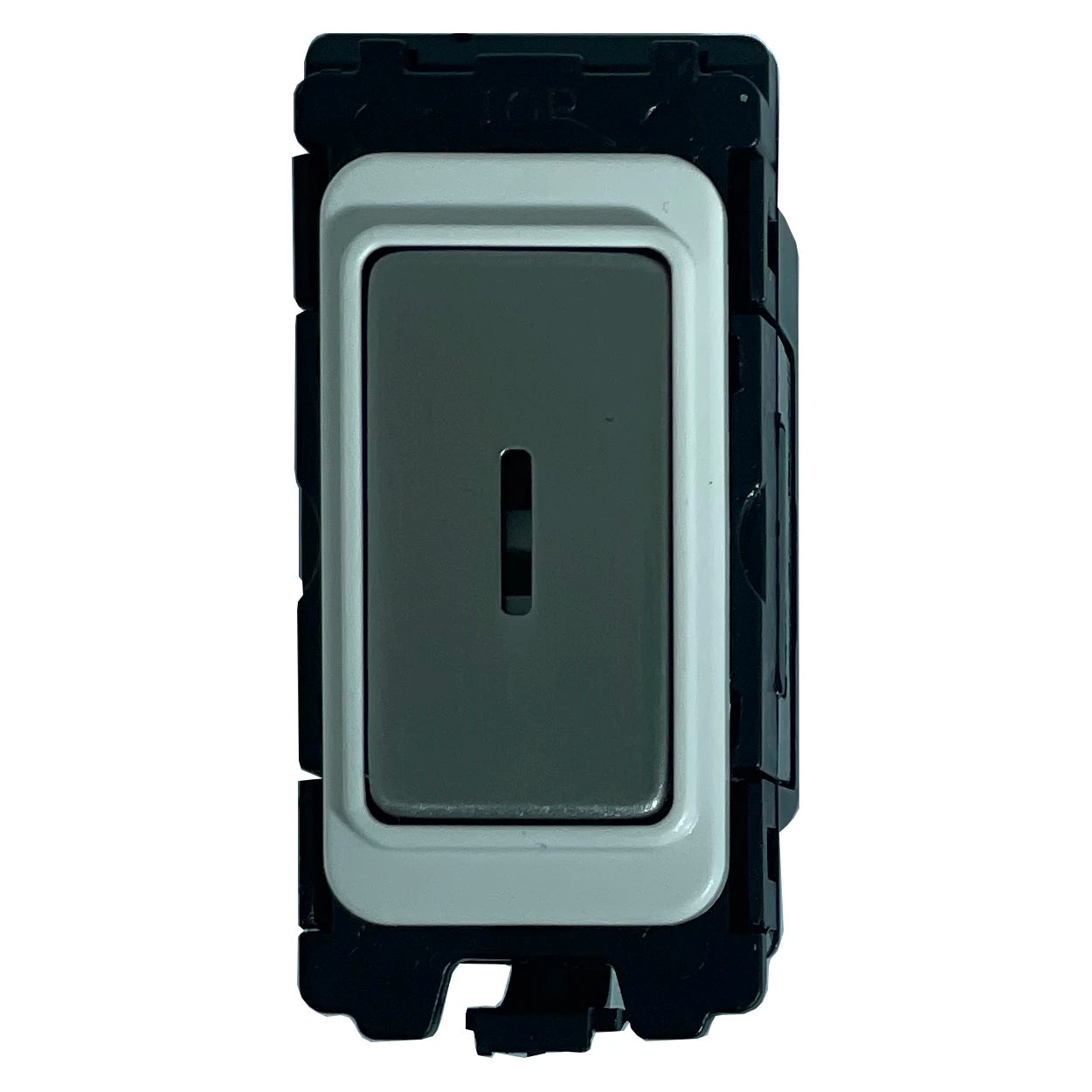 Blanking Piece grid switch - White and Polished Chrome Switch