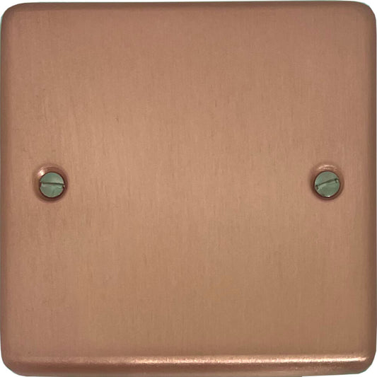Contour Rose Gold  1 Gang Blank Plate