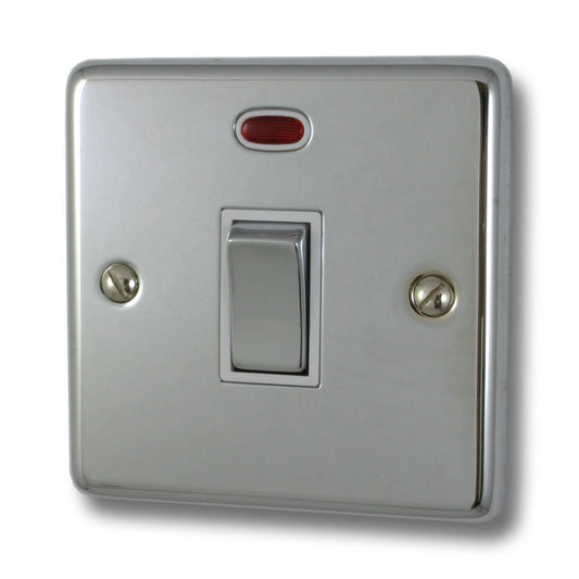 Contour Polished Chrome 20 Amp Dp Switch & Neon